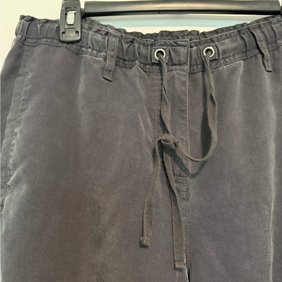 Eileen Fisher Gray Tencel Cargo Pants Size Small Drawstring with Pockets - Picture 3 of 4